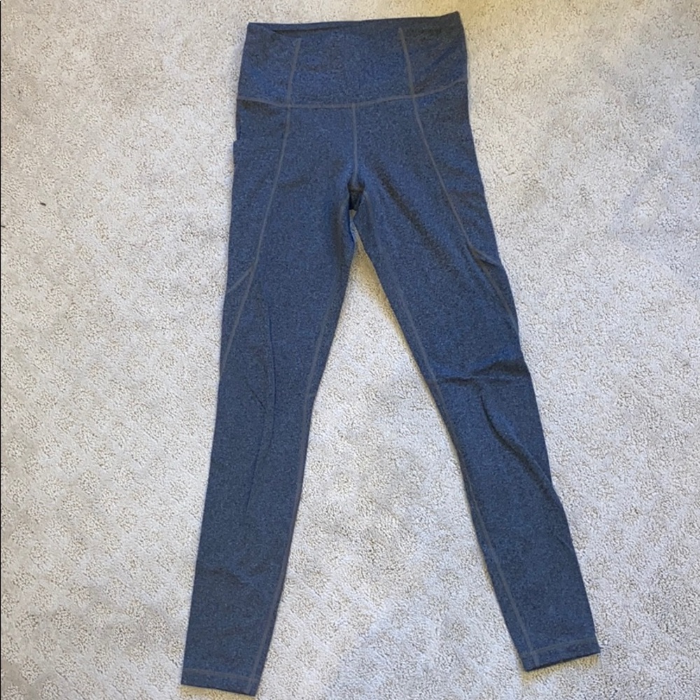 Athleta grey leggings with pockets